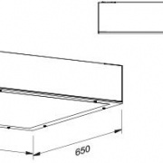 Plafoniera Industriale a induzione C. BOX 65 – Schema e dimensioni
