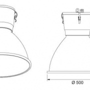 Lampada  a campana Focus Bell – Schema e dimensioni